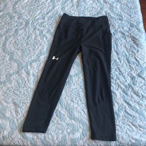 Girls underarmour Capri leggings with side pocket